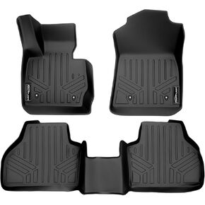 SMARTLINER Custom Fit Floor Mats 2 Row Liner Set Black Compatible with 2011-2017 BMW X3 / 2015-2018 X4