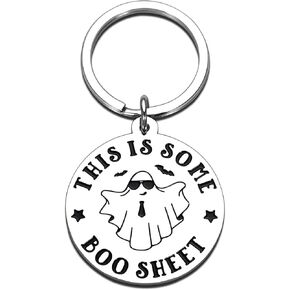 Horror Stuff for Him Her Goth Accessories, Goth Stocking Stuffers for Women Men Halloween Party Favors for Teen Girls Boys Boo Keychain Gifts for Kids Teens Adults Funny Halloween Gifts for Friends