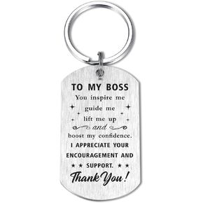 Boss Christmas Gift Appreciation Gift Mentor Gift - Boss Keychain Lift Me Up Thank You Quote Engraved Pendant Keyring Tag Great Leaders Supervisor PM Mentor Retirement Gift