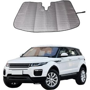 Windshield Sunshade Car Foldable UV Ray Reflector Front Window&Full-Window Glass Sun Shade for Land Rover Range Rover Evoque 2012-2018 Window Sun Protector (Front Glass Sunshade)