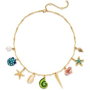 Sea Shell Necklace For Women With Two Layered Necklace Starfish Necklace Seashell Necklace Summer Beach Snail Shell Necklace Fashion Jewelry