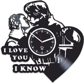 Star Wars Rebels, I Love You, Best Gift for Boyfriend Vinyl Record, Vinyl Wall Clock Home Decor, Wall Clock Modern, Birthday Gift, Comics DC Movie, Silent Mechanism, Wall Sticker