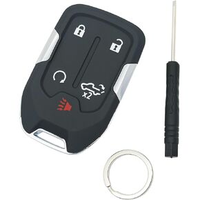 Smart Key Fob Case Shell Fit for 2022 2021 2020 2019 Chevy Silverado and GMC Sierra 1500 2500HD 3500HD Replacement Keyless Entry Remote Key Housing Casing (5 Buttons - A)