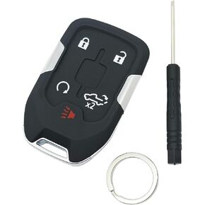 Smart Key Fob Case Shell Fit for 2022 2021 2020 2019 Chevy Silverado and GMC Sierra 1500 2500HD 3500HD Replacement Keyless Entry Remote Key Housing Casing (5 Buttons - A) in Kuwait
