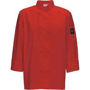 سترة الطباخ Winco UNF-6RXXL للرجال، مقاس 2XL، أحمر