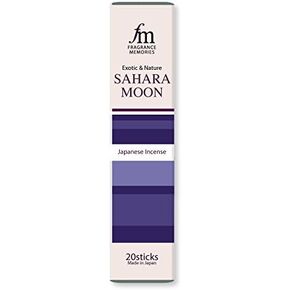 Fragrance Memories - Exotic & Nature - Sahara Moon 20 Sticks by NIPPON KODO, Japanese Quality Incense, Since 1575