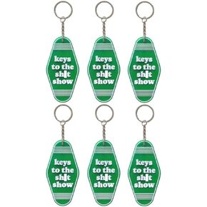 Keys to The ShitShow Keychains Bulk Vintage Motel Keychain Funny Keychains for Coworkers