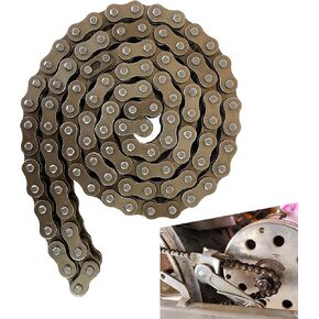 1 PC 25H Chain, 132 Link Heavy Duty Transmission Chain, Multifunctional Wear-Resistant and Durable Parts, Suitable for ATV Mini Electric Car Off-Road Motorcycle Scooter (Gold)