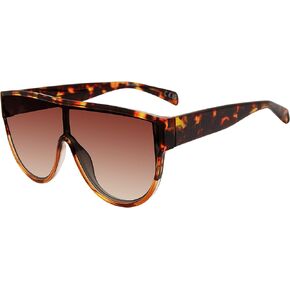 Carrera Women's Steve Madden Female Sunglasses Style Nigel Navigator, Crystal Tortoise/Brown Gradient, 143mm, 0mm