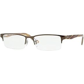 Ray-Ban Highstreet RX6196-2664 Versatile Brown Frame w/Demo Lens 54MM