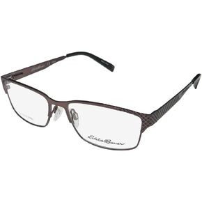 Eddie Bauer 32203 Womens/Ladies Rectangular Full-Rim Flexible Hinges Eyeglasses/Eyewear (54-16-140, Brown)