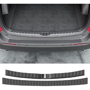 powoq 2PCS Rear Bumper Protector Compatible with 2019-2025 Toyota RAV4 Trunk Sill Cover Protector Replacement for 2019-2025 Toyota RAV4 Accessories