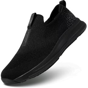 Men's Walking Shoes Casual Slip on Soft Sole Tennis Gym Running Sneakers Lightweight Breathable Mesh Workout Sports