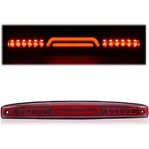 PIT66 LED Bar 3rd Brake Light,Compatible with Dodge Ram 2500 3500 2003-2006 Third Brake Light Cargo Red Lens Chrome Housing
