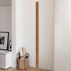 3 inches x 68 inches Fake Ruler Measurement Growth Chart Removable Vinyl Wall Decals Stickers for Children Room Nursery
