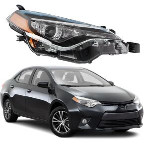 munirater Headlight Assembly for Corolla 2017 2018 2019 L/LE/LE/CE Right Headlamp Passenger Side 81110-02M70