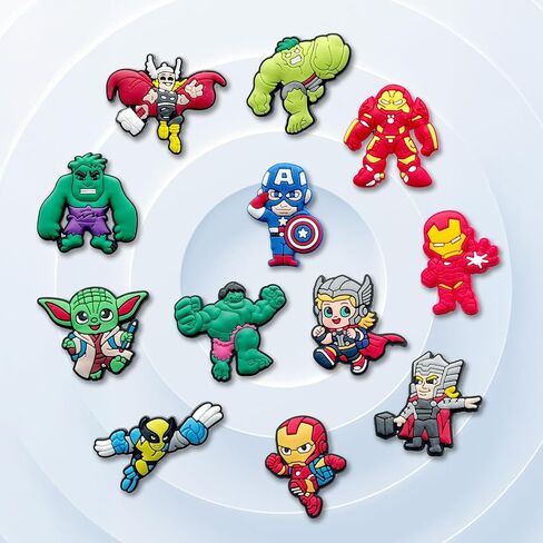 Superhero Shoe Charms for Clogs Sandals Decoration, Shoe Accessories Charms for Adults Party Favors in Kuwait