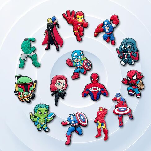 Superhero Shoe Charms for Clogs Sandals Decoration, Shoe Accessories Charms for Adults Party Favors in Kuwait