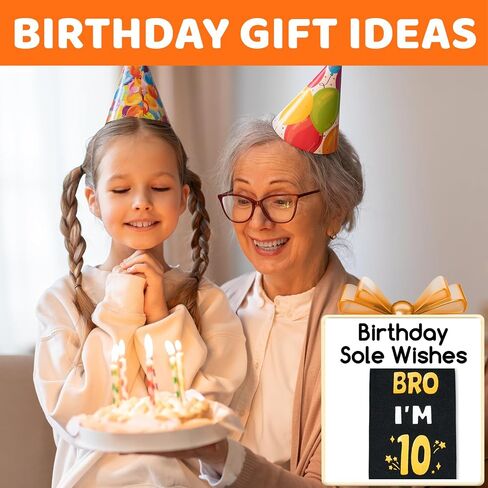 أفكار هدايا عيد الميلاد التاسع من HAPPYPOP للأولاد - جوارب للأطفال بعمر 9 سنوات، هدايا للأطفال بعمر تسع سنوات، هدايا للأولاد بعمر 9 سنوات، صندوق هدايا عيد ميلاد سعيد مع بطاقة تهنئة in Saudi Arabia