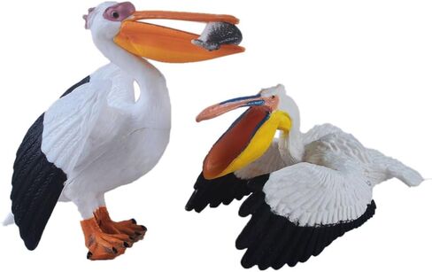 2PCS Bird Miniature Statue Pelican Figurines Home Decoration Furniture Desktop Tabletop Display… in Kuwait