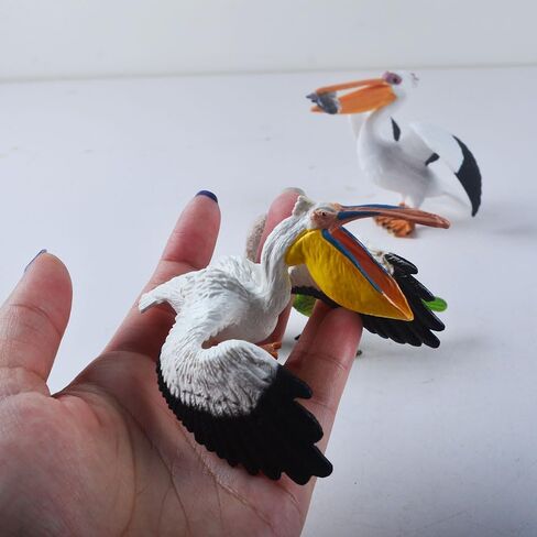 2PCS Bird Miniature Statue Pelican Figurines Home Decoration Furniture Desktop Tabletop Display… in Kuwait