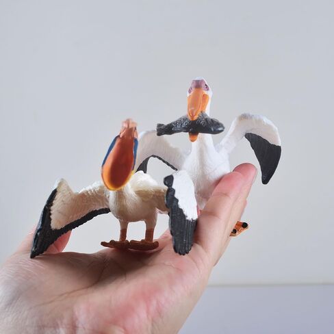 2PCS Bird Miniature Statue Pelican Figurines Home Decoration Furniture Desktop Tabletop Display… in Kuwait