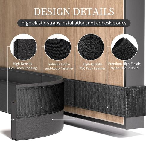Upgraded Door Draft Stopper for Bottom of Door, Under Door Gap Filler Hook & Loop Strip Easy to Install Stripping Door Seal, Light and Dust Blocking for Front Door, Bedroom, Up to 36inch White in Saudi Arabia