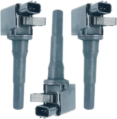 Set of 3 Ignition Coil Pack Compatible With Mitsubishi Minica Minicab Bravo Toppo Wagon Nissan Otti Chrysler 3G83 Engine 0.7 3 Cylinders 1998-2011 Replaces OEM MD346383 22462-6A0A0 FK0120 (3) in Kuwait