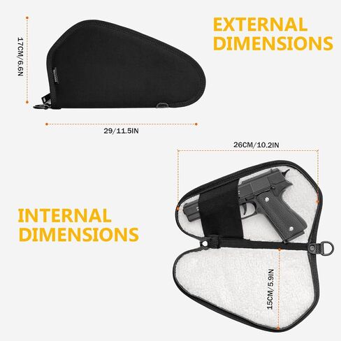 soft Pistol Case, Premium Suede, With Plush-Lining, Pistol Pouch-Large-medium-Small in Saudi Arabia