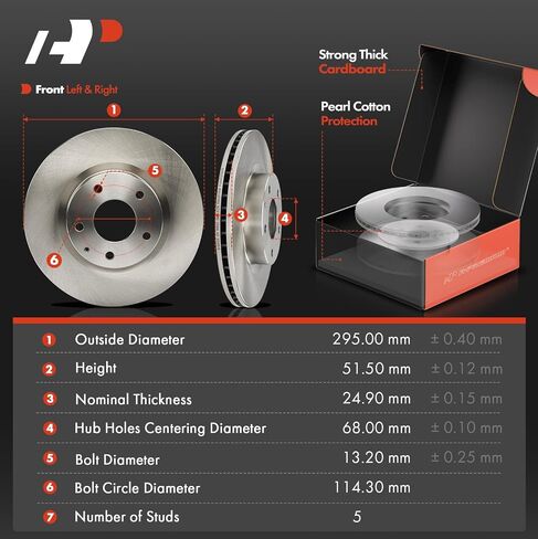A-Premium 11.01 inch (279.8mm) Front Vented Disc Brake Rotors + Ceramic Pads Kit Compatible with Select Mazda Models - 3 2014-2018, CX-3 CX3 2016-2020, 6-PC Set in Saudi Arabia
