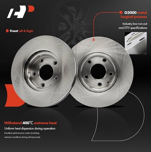 A-Premium 11.01 inch (279.8mm) Front Vented Disc Brake Rotors + Ceramic Pads Kit Compatible with Select Mazda Models - 3 2014-2018, CX-3 CX3 2016-2020, 6-PC Set in Saudi Arabia