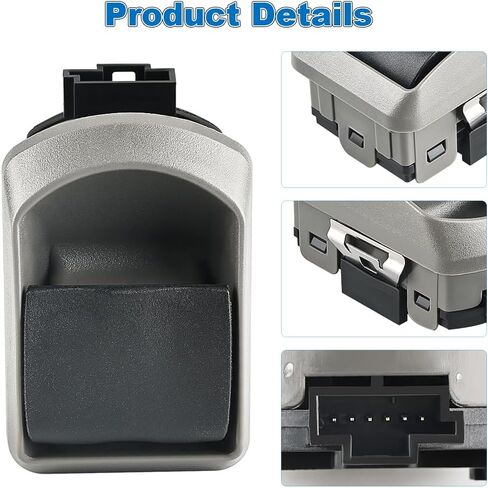 مفتاح تحكم زجاجي لنوافذ الباب متوافق مع Kenworth Peterbilt، جانب الركاب بمفتاح نافذة الطاقة، بديل لـ P27-1070 in Kuwait