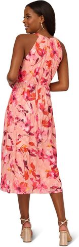 Adrianna Papell Women's Shirred Tiered Halter Dress in Kuwait