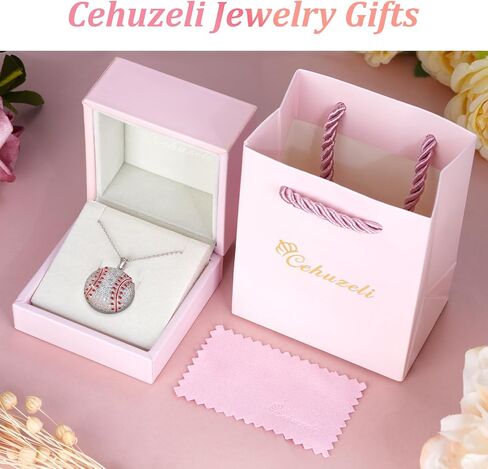 Volleyball/Baseball/Softball/Basketball/Soccer Necklace S925 Sterling Siver Ball Gifts for Women Ball Jewerly Gift for Women in Saudi Arabia