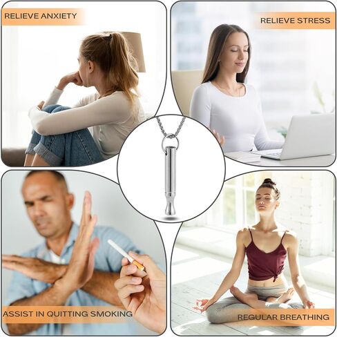 قلادة التنفس لتخفيف التوتر والقلق للتنفس والتأمل وأدوات التنفس والقلق وتخفيف التوتر والذعر in Kuwait