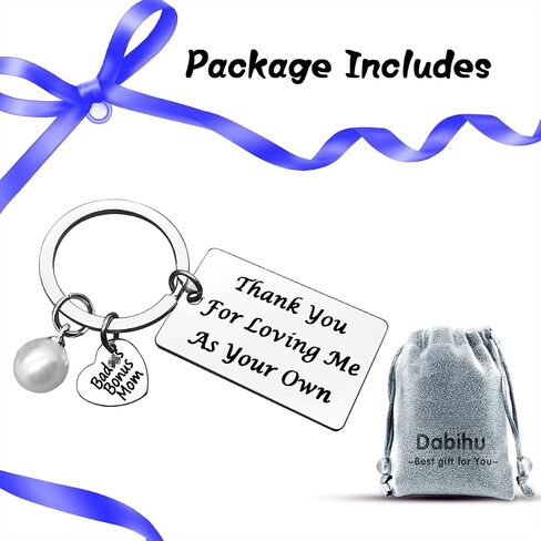Stepmom Keychain Stepmother Gift Appreciation Gift for Step Mother Bonus Mom Jewelry Mother in Law Christmas Mothers Day Gift in Saudi Arabia