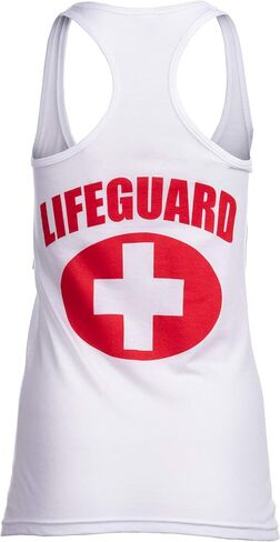 Lifeguard | Red Women's Lifeguarding Uniform Racerback Sport Tank Top Cute Girly Shirt in Saudi Arabia