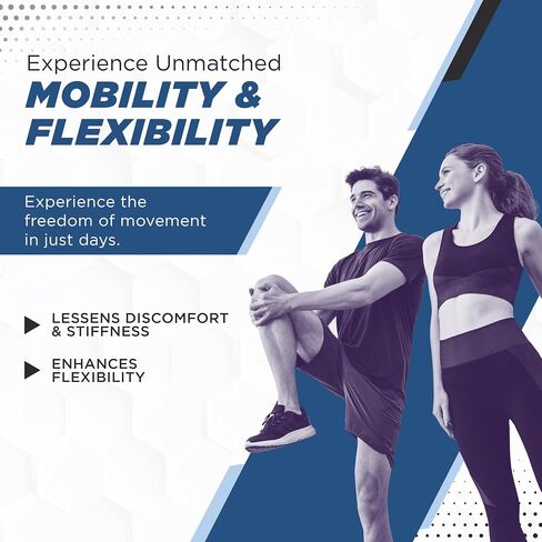 Arthroflex Advanced Joint Supplement Support Pain Relief - Relieve Discomfort and Stiffness with Turmeric Curcumin, Boswellia Serrata Extract and Type II Collagen Supplement. Knee Pain Relief Factor. in Kuwait