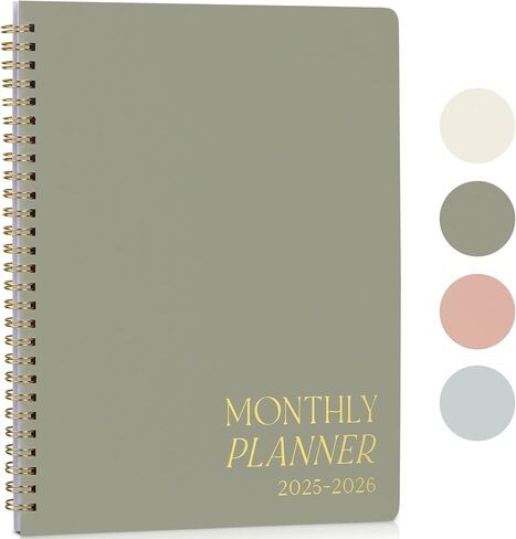 Beautiful 2025-2026 Monthly Planner and Calendar Book - To Do List Notebook That Easily Organizes Your Tasks to Boost Productivity - Runs From January 2025 Until December 2026 in Kuwait
