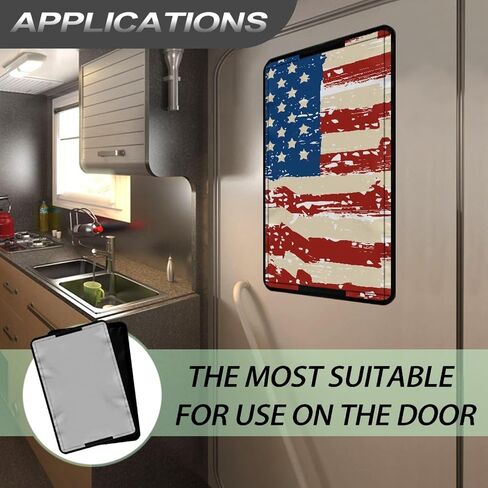 Boatee Stars and Stripes Rv Curtains for Camper Windows Rv Black Out Window Covers Camper Curtains for Windows Rain and Sun Protection Rv Black Out Window Covers Rv Sunlight Cover in Kuwait