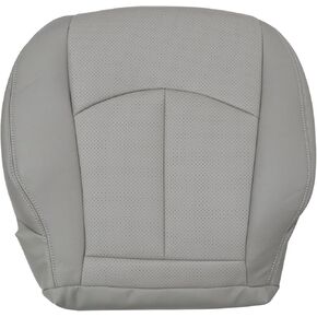 NLQR Front Driver Side Bottom Replacement Seat Cover Gray Microfiber Leather Compatible with Mercedes Benz E63 E280 E300 E320 E350 E500 E550 2007 2008 2009