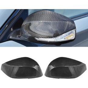 Pair Carbon Fiber Look Door Wing Mirror Cover Caps Compatible with Infiniti Q50 2014-2021 QX30 Q60 Q70 in Kuwait