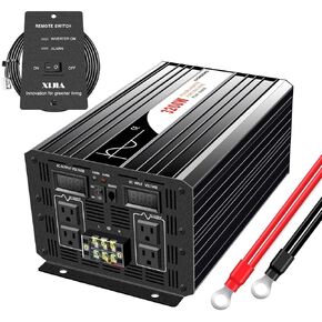 XIJIA 3200W (Peak 6400W) LCD Display DC 48v Inverter Pure sine Wave to 120v 60HZ Pure Sine Wave Solar Power Inverter Home Use Car Solar Converter (DC48V (40V-60V Range) 3200W)