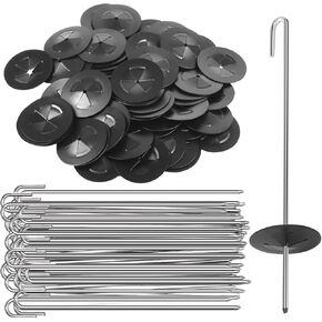 100pcs Solar Panel Bird Guard Fastener Clips(38mm,1.5inch Dia),Critter Guard Clips for Solar Panels,Stainless Steel Solar Panel Mesh Clips,Solar Panel Clips for Squirrel Proof Bird Fence