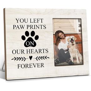 Pet Dog Cat Picture Frame, Pet Memorial Gifts for Dogs, Dog Memorial Gifts for Loss Of Dog Cat Sympathy Gifts, Dog Bereavement Gifts, Dog Memorial Picture Frame 4x6 for Table Wall Decor -big06