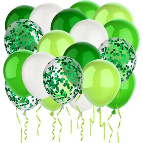50 Pcs 12 Inch Halloween Balloons Halloween Decorations Orange Black Purple Green Confetti Balloons for Halloween Trick or Treat Party Spooky Ghost Party Bar Birthday Graduation Decoration
