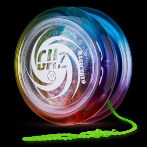 MAGICYOYO D1 GHZ Looping Yoyo for 2a Yoyo Trick، يويو بلاستيكي للمبتدئين للأطفال، حلقة يويو ومستوى الدخول يويو للأطفال المبتدئين (أزرق أصفر)