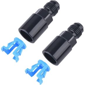 EVIL ENERGY 6AN Male to 3/8" & 5/16" SAE Quick-Disconnect Female Push-On EFI Fuel Rail Fitting 2PCS