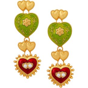 Statement Byzantine Medieval Chunky Cluster Dangle Earrings for Women Dangly Dangling Things Jewelry Accessories Romantic Cool Gifts for Her Women in Their 30s