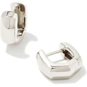 Kendra Scott Davie Wide Huggie Earring, Sterling Silver